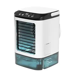 (Outdoorfun) 2025 new electric portable air conditionerfan, multi-function 4 in 1 mini personal airconditioner, 900ML large water tank, 3 windspeeds, 7 color LED, silent noise reductionindoor cooler, suitable for pet cooling, office, tent, bedroom