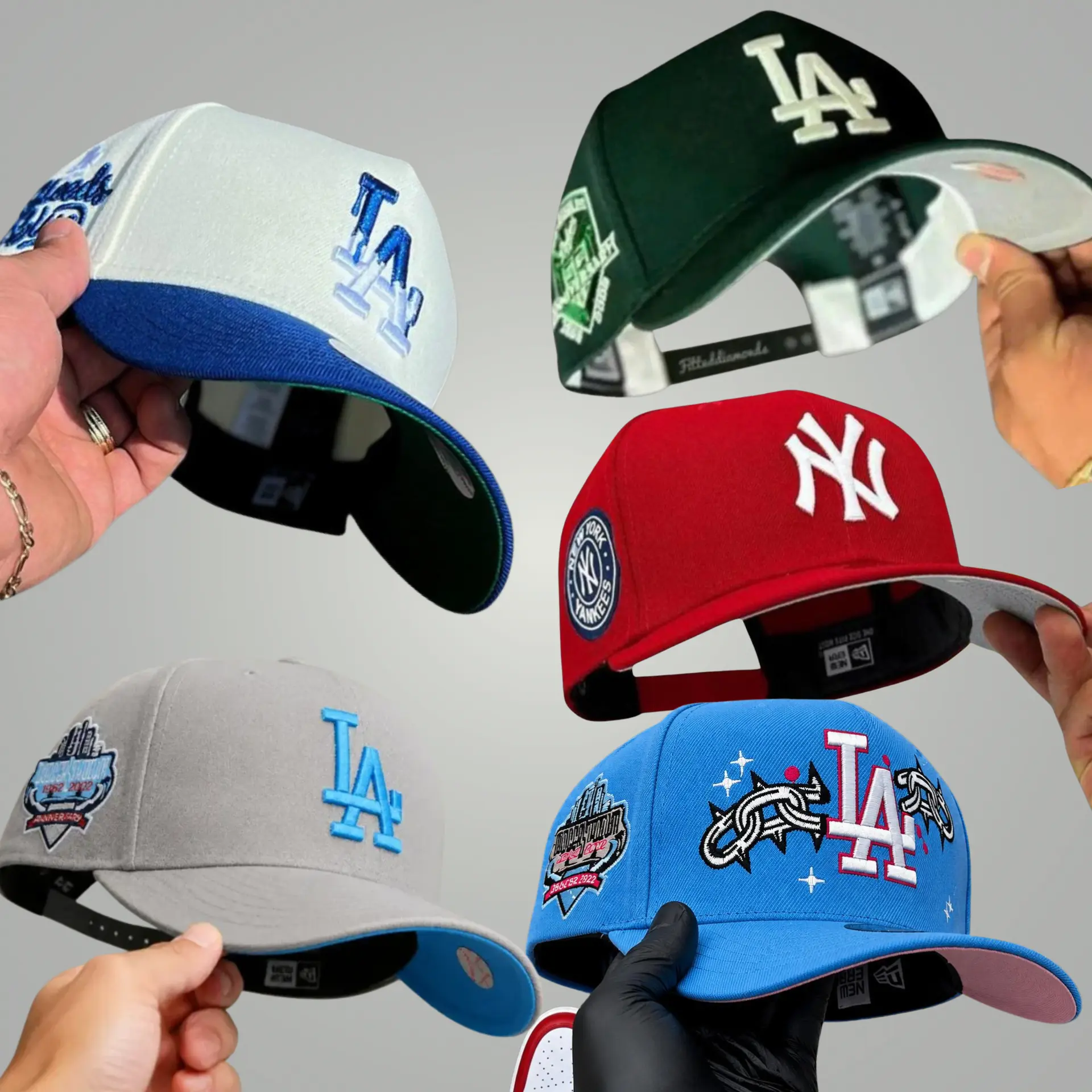 15. New Era MLB Baseball Cap – Seattle Mariners, Los Angeles Dodgers, New York Yankees, Chicago White Sox, Cardinals, Nationals, Pirates, Braves, Guardians – Adjustable Snapback Flat Brim Hat for Men Women, Streetwear Sports Fan Gear, Unisex Gorra USA