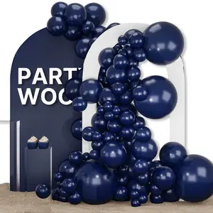 PartyWoo Navy Blue Balloons 152 pcs Pearl Navy Balloons Different Sizes Pack of 18 12 10 5 Inch Dark Blue Balloon Arch Kit Balloon Garland for Graduation New Year Wedding Party Decorations Blue-Z90