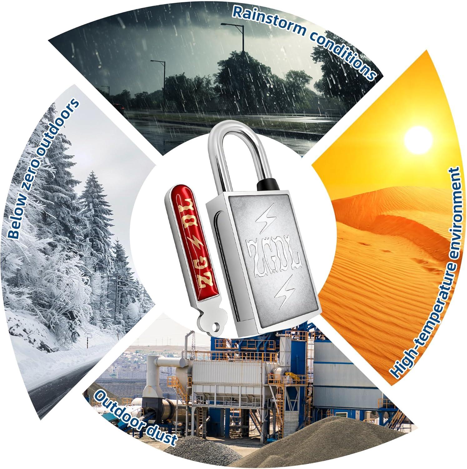 Keyless Hole Magnetic Padlock， 30mm Outdoor Weatherproof Lock， Waterproof Rust Proof Anti-Pry Combination Lock for Gates， Sheds， Toolbox， Fence， Cabinets & Storage