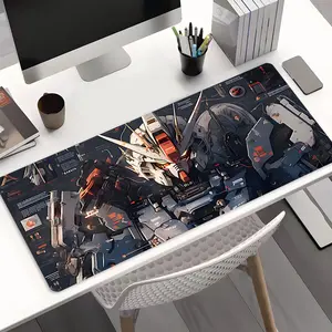 Cool Technology Mecha Large Gaming Mouse Pad,Aesthetic Desktop Drotection Pad,Washable Rubber Pad Non-Slip Lock Edge Multi-Size Mouse Pad Suitable For Home Office,Good Gift for Family and Friends,Gaming Desk Accessory