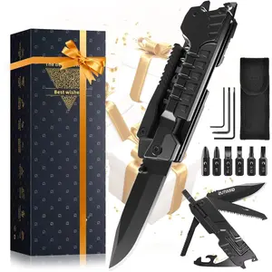 Multi-Tool Gifts for Men, Christmas Stocking Stuffers for Dad from Daughter Son, Multitool  17 in 1 EDC Gear Cool Father  Birthday Gifts for Him Husband Boyfriend Grandpa Camping Essentials