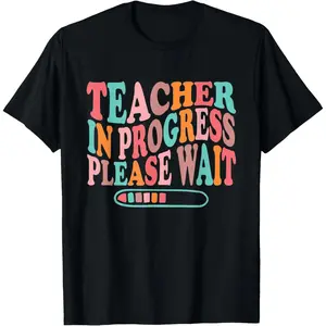 Teacher in Progress RetroTeacher in Training Back To School T-Shirt
