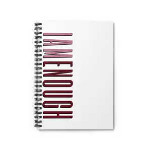 I AM Enough Notebook, Ruled Line Pages Notebook