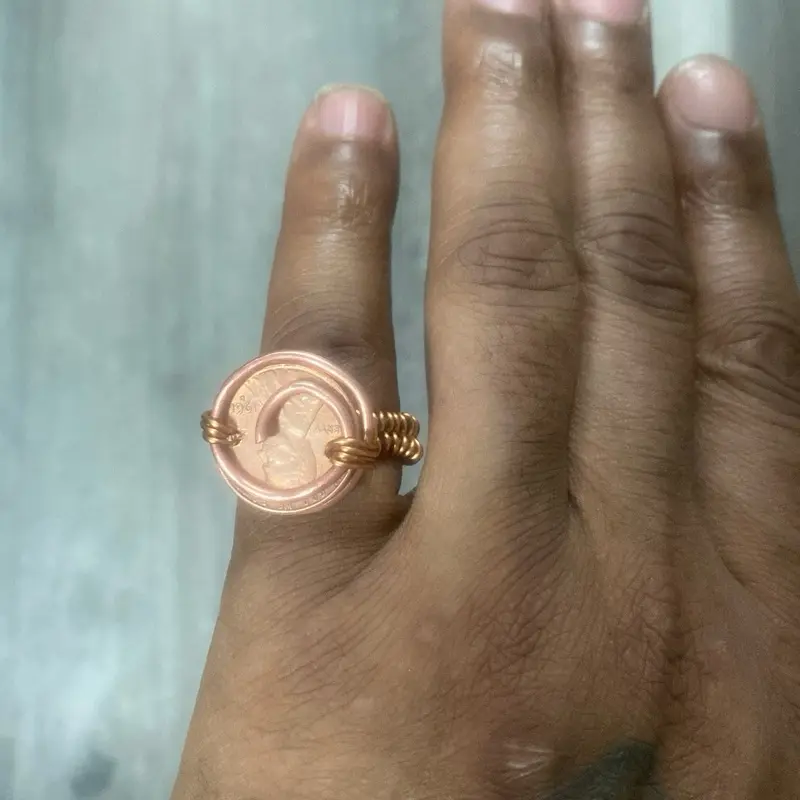 Copper penny rings