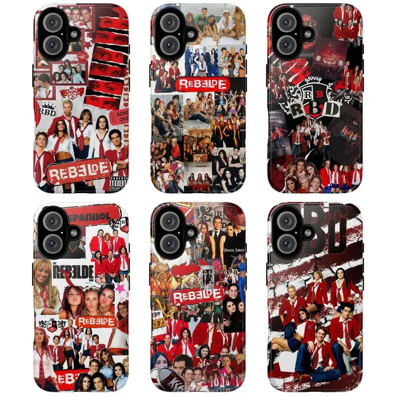 RBD Rebelde Phone Case, Latin Pop Band Tough Cover, Fan Gift, Compatible with iPhone and Samsung Galaxy
