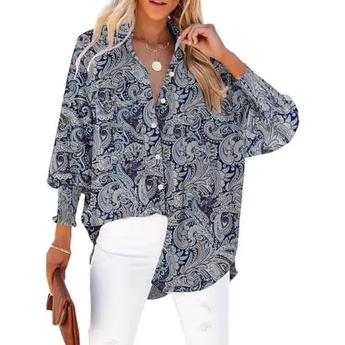 Navy Paisley