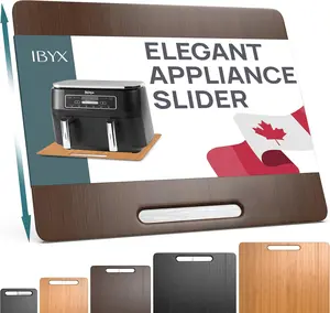 Ibyx Elegant Sliding Tray for Your Coffee Maker & Heavy Kitchen Appliances - Sturdy, Slides Easily from Under The Cabinet