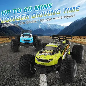 Remote Control Car, 20 km/h & 2.4 GHz High Speed RC Racing Car, Remote Control Truck with Rechargeable Batteries, 1:18 RC All-Terrain Trucks as Christmas Toy Gift