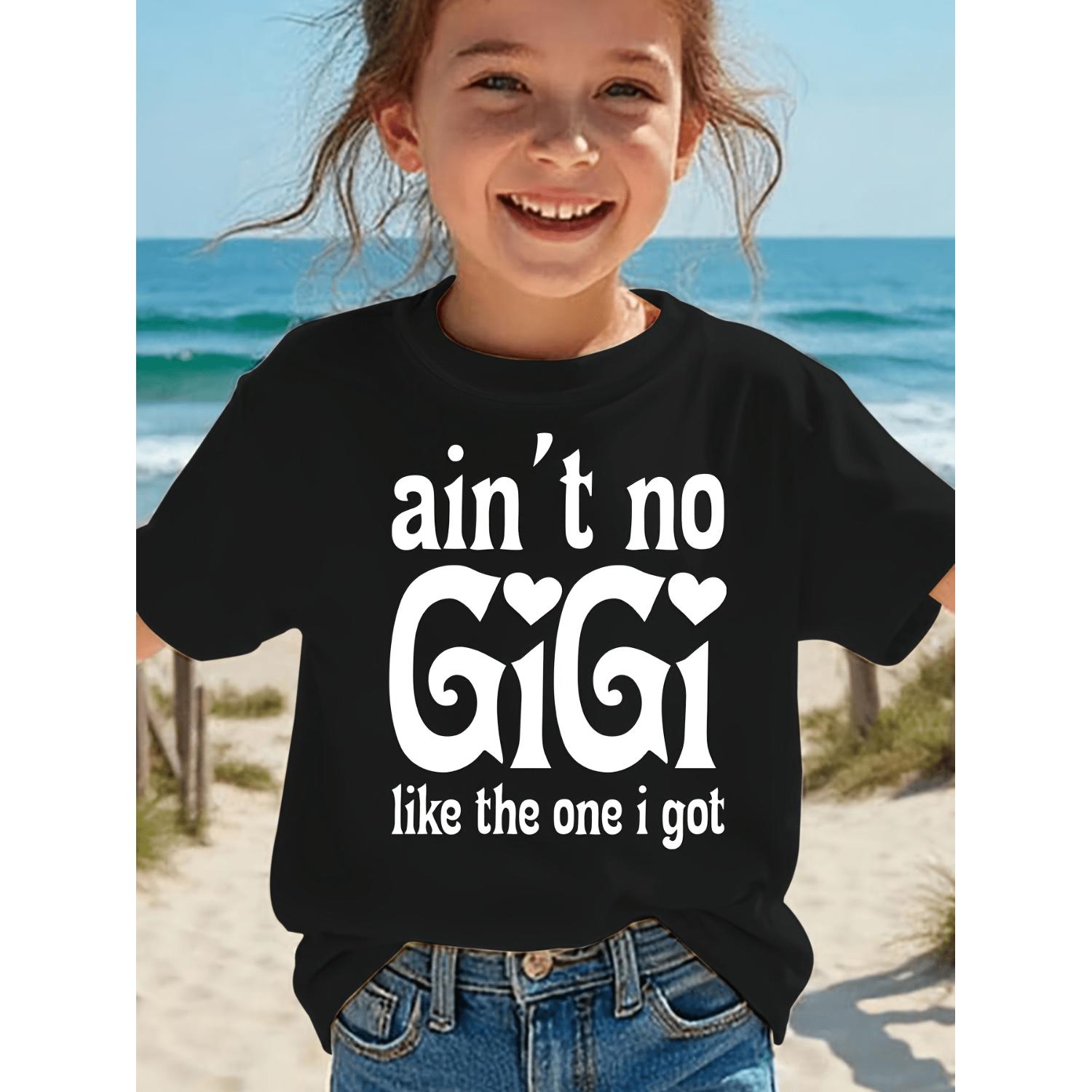 Stylish Summer Girls TShirt Casual Letter Print Short Sleeve Tee