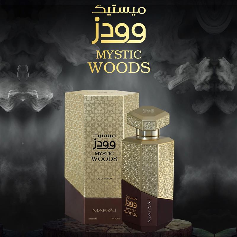 Maryaj Mystic Woods - Long Lasting Perfume for Men and Women - Musk Cologne for Men and Women - Aromatic, Woody Fragrances - Eau de Parfum - 3.4 oz
