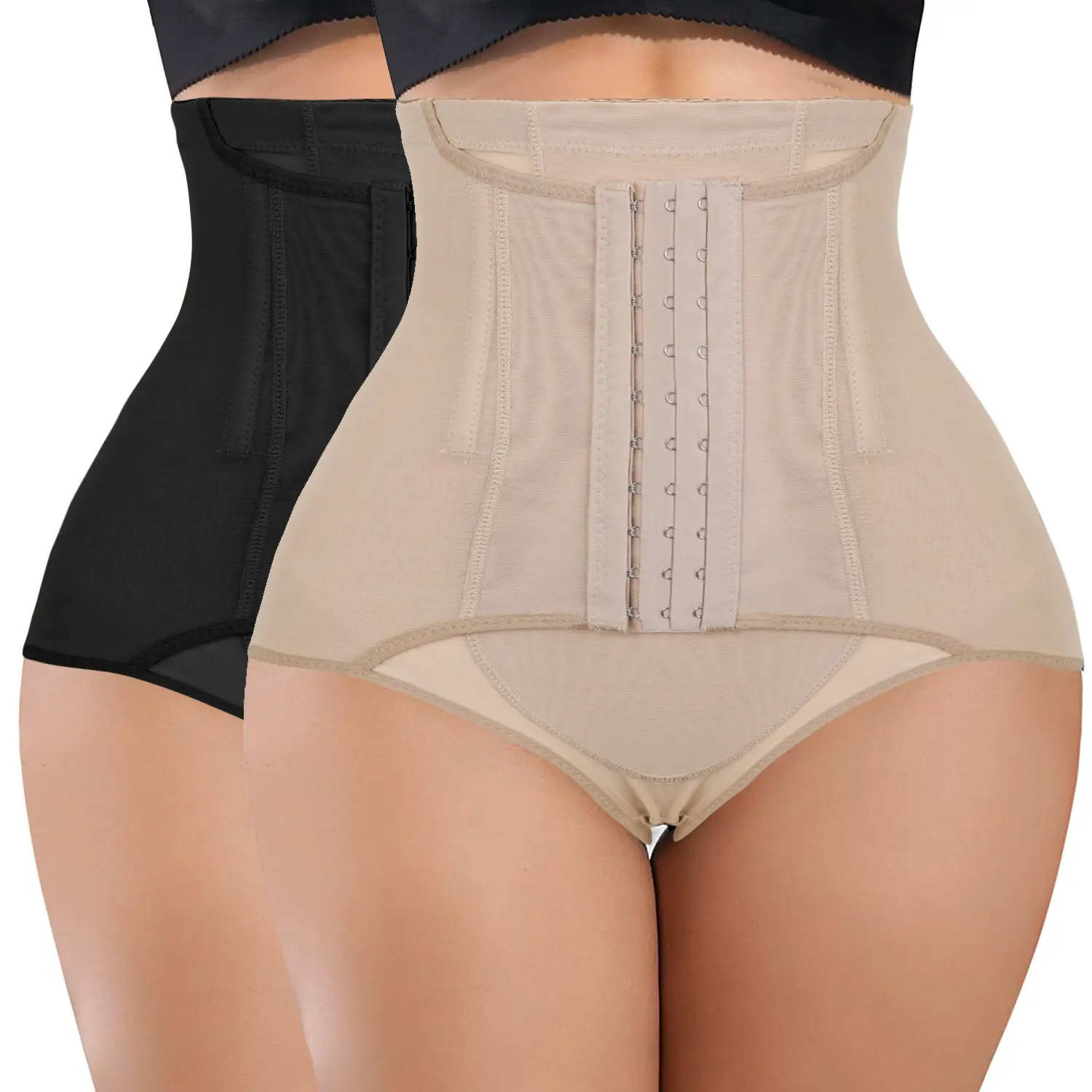 Lady's Compression Shapewear Panties - High-Waisted Tummy Control Briefs for Bridal Body Shaping, Breathable Nylon Fabric, Tight Fit Shapewear, Wedding