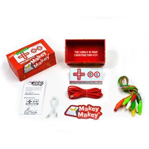 Makey Makey  - Fun STEM Invention Kit - Silly Banana Pianos and Playdoh Gamepads. Ages 8+. Plug and play circuit powered by USB.
