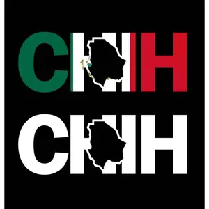 Chihuahua letters Decal Car Window Laptop Map Vinyl Sticker Mexico Chih