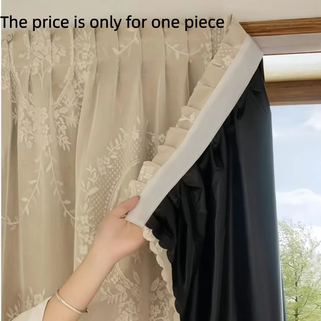 1PC Self-Adhesive 100% Blackout Window Cover Curtain, Curtains Black Out, No Drill Required, Ideal for Windows & Doors, Bedroom Privacy Solution, Fall/autumn Home Décor, Room Decor Curtain