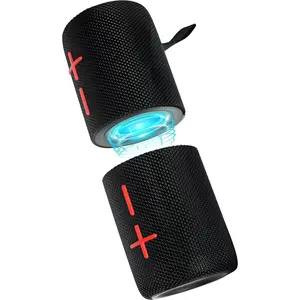 2 in 1 Magnetic Dual Splittable Bluetooth Speaker, IPX6 Waterproof Split Portable Wireless Speaker with 20W Loud Stereo Sound, Bluetooth V5.3, 24H Playtime, Multiple pairing for Home,Outdoor Travel