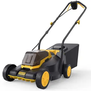 DOVAMAN 20V 14″ Brushless Lawn Mower, (No Battery), Compatible with 20V MAX Battery for DEWALT, Electric Lawn Mower, Up to 3800 RPM Brushless Motor, 3-Height Adjustment, Ideal for Small Spaces,#Summervibes