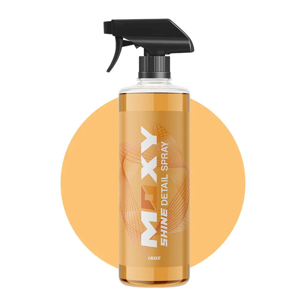 Car Shine Detail Spray, Plastic Polish & Hydrophobic Gloss Paint Care Fluid for Automotive Cleaning & Maintenance