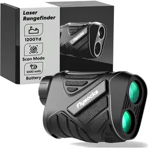 Flysocks Range Finder for Hunting, 1200Y Hunting Rangefinder with Rechargeable Battery, 7X Zoom Laser Rangefinder, Range Finder for Golf with Slope Mode, Easy to Use