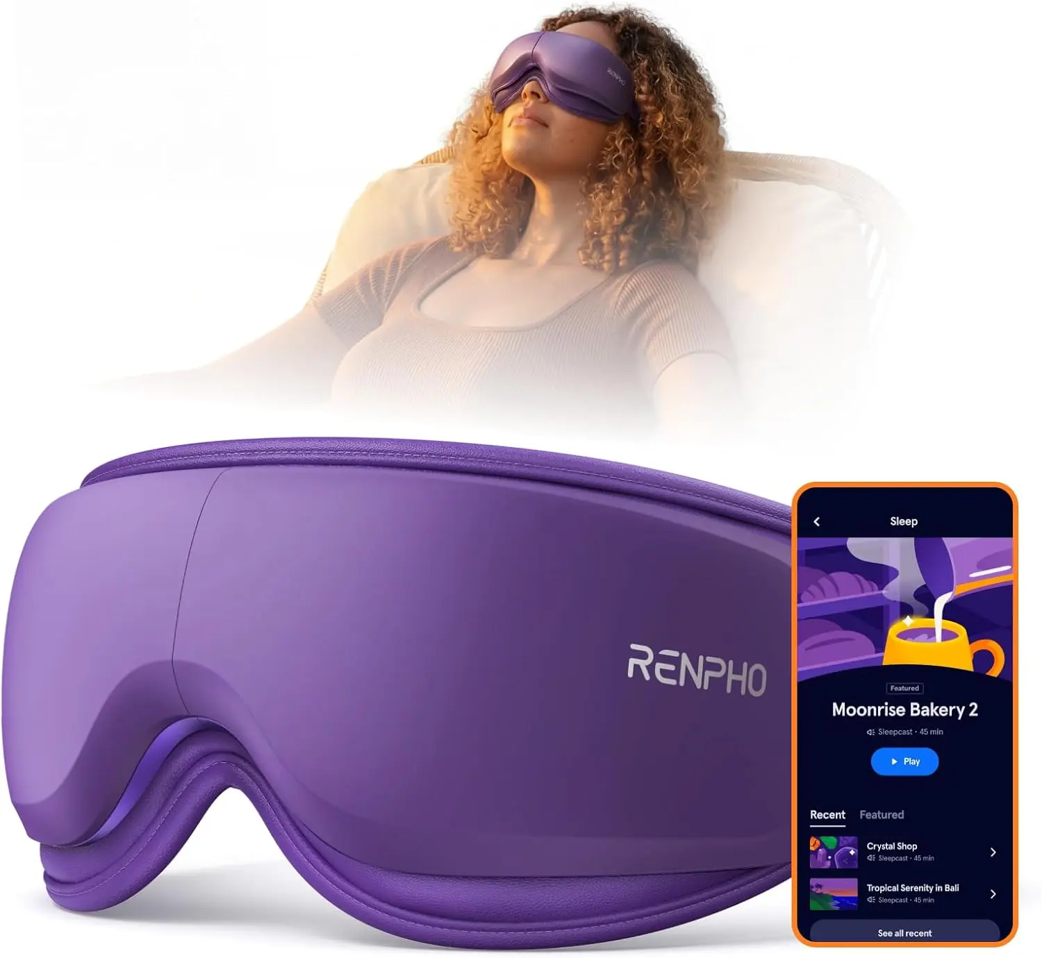 RENPHO & Headspace Eyeris Zen Eye Massager with Heat, Meditation Sounds, Ultra-Quiet Eye Mask for Stress Relief & Sleep summervibes - TikTok Shop RENPHO & Headspace Eyeris Zen Eye Massager with Heat, Meditation Sounds, Ultra-Quiet Eye Mask for Stress Relief & Sleep summervibes - TikTok Shop