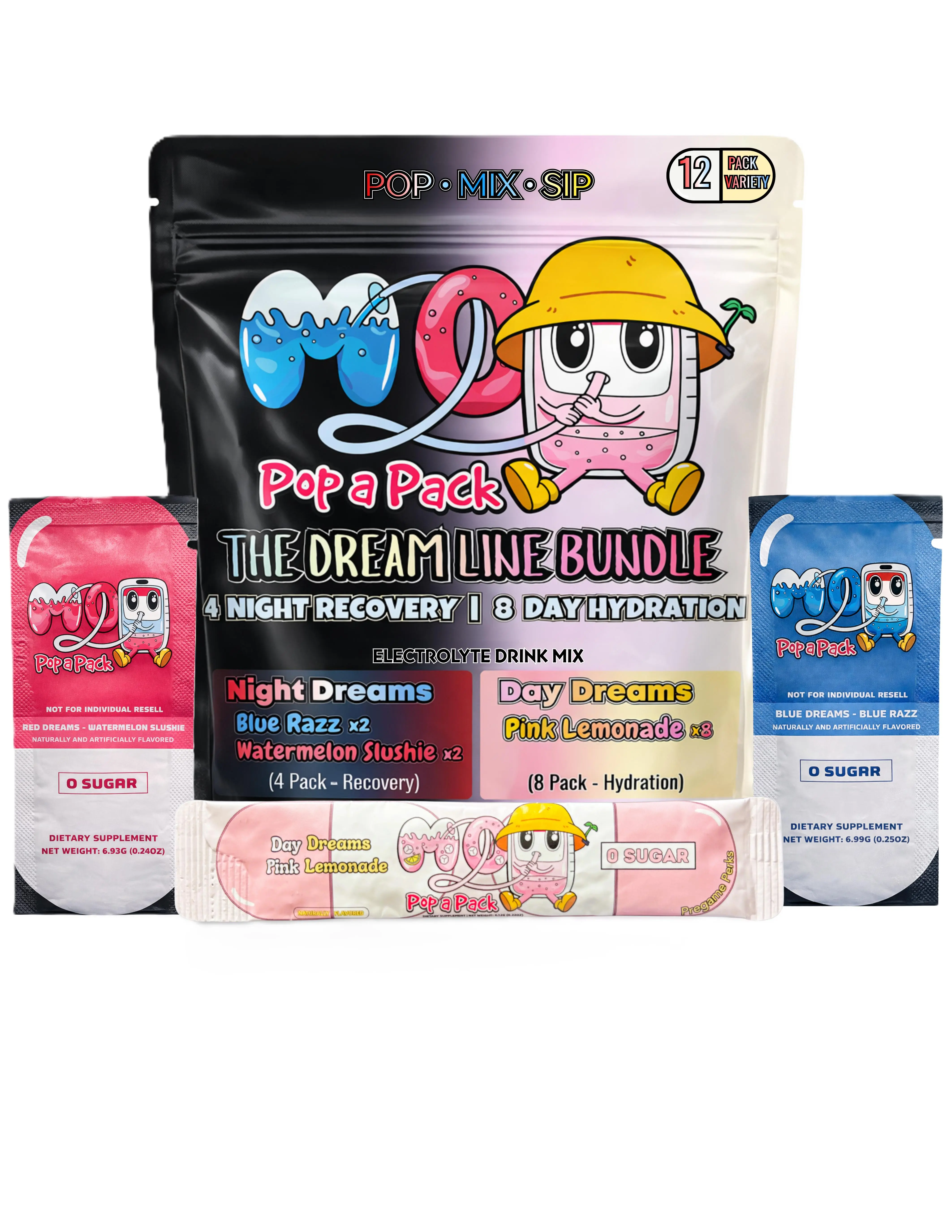 The Dream Line Variety Bundle (12 Pack) Energy Electrolyte Mix Hydration Supplement Drink Watermelon Sport The Dream Line Variety Bundle (12 Pack) Energy Electrolyte Mix Hydration Supplement Drink Watermelon Sport
