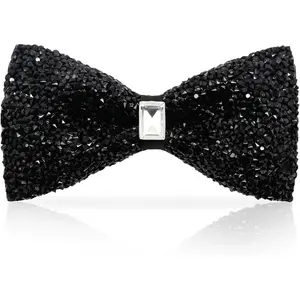 Sequin Bow Ties for Men, Rhinestone Mens Bow tie Adjustable Pre-tied Bowtie Men for Wedding Prom Party Banquet