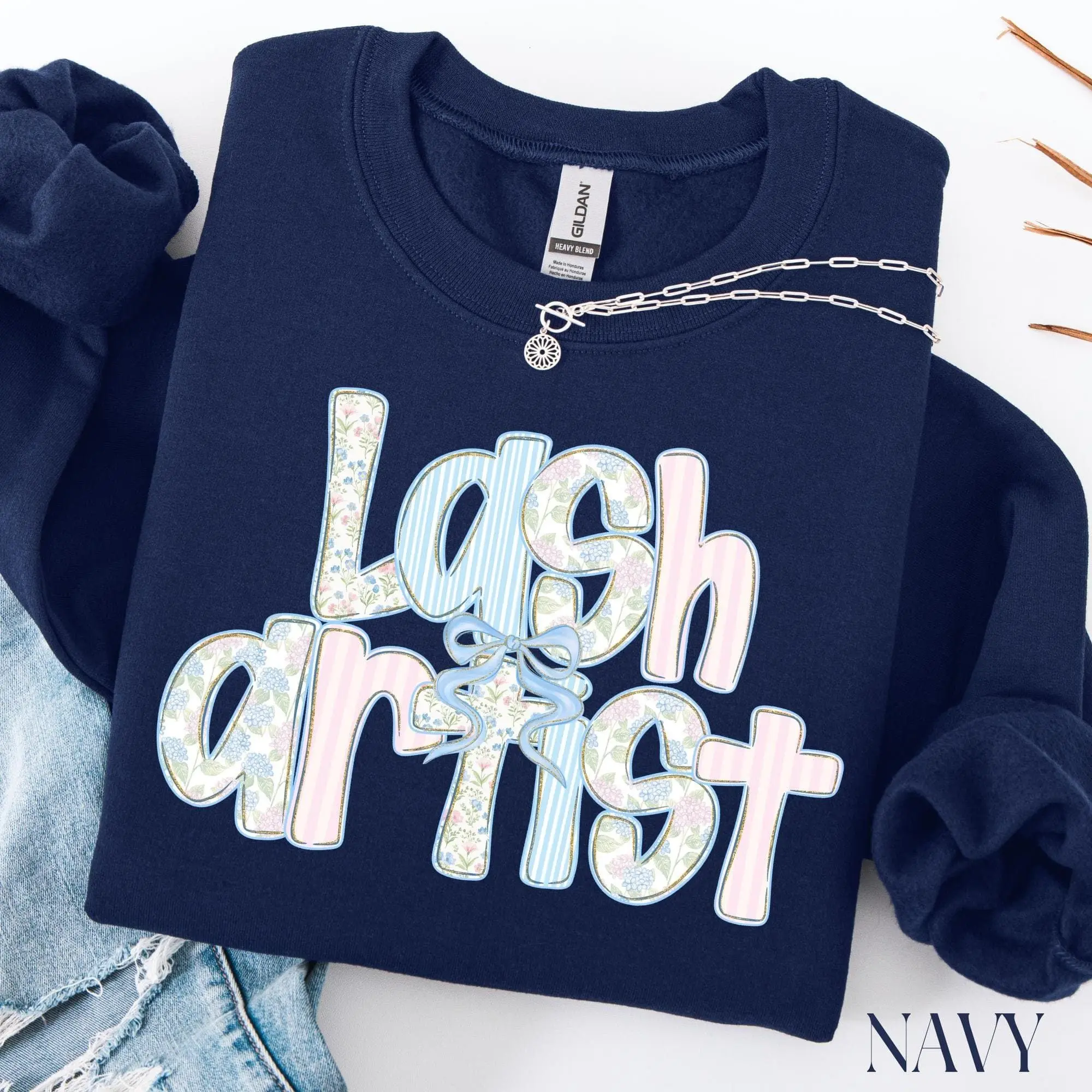 Lash Artist Sweatshirt, Lash Tech Gifts, Eyelash Sweater, Esthetician