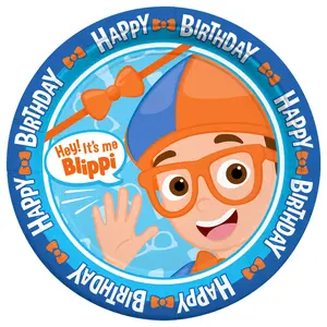 Blippi Plates 9in - Blippi Party Supplies