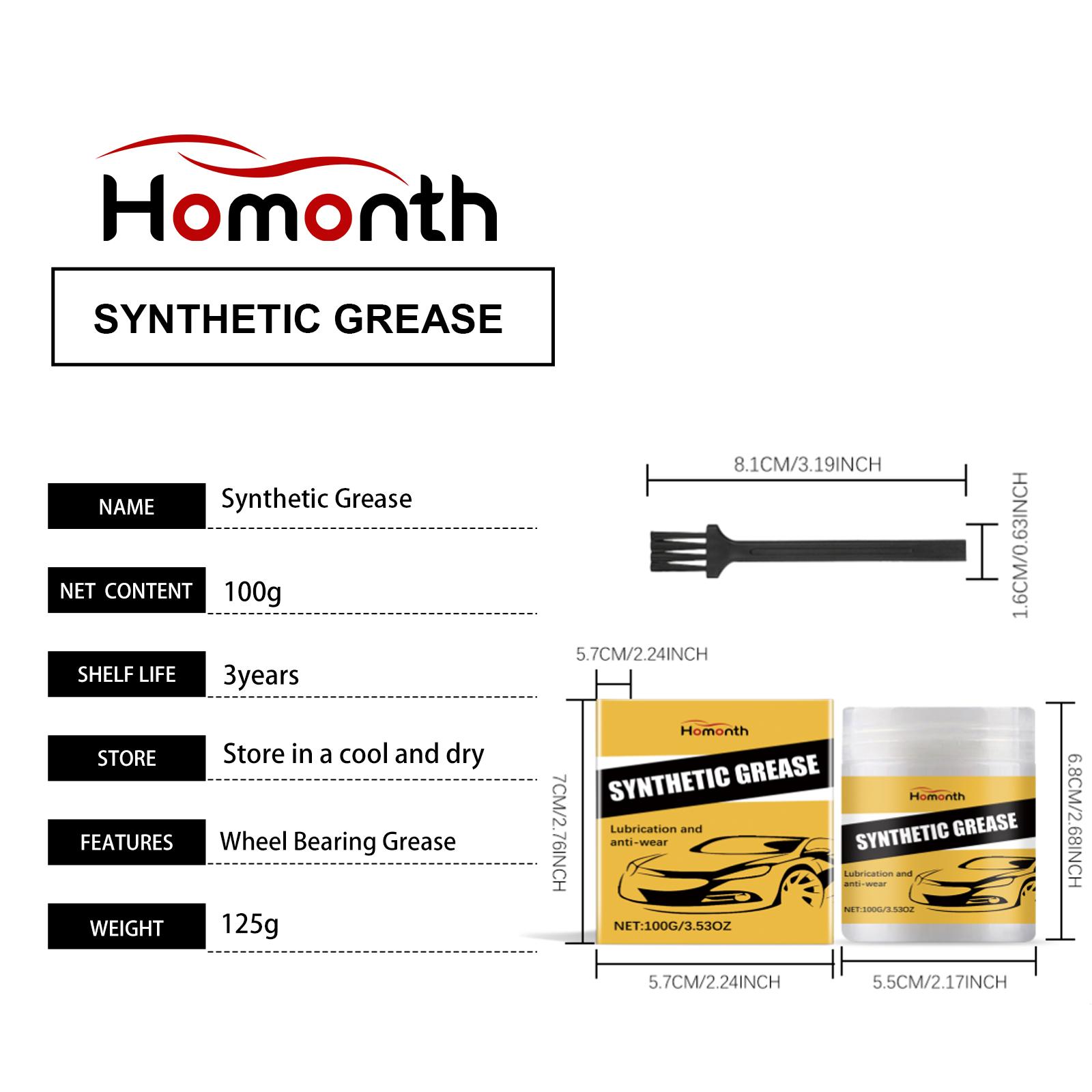 Homonth Car Care Grease Automotive Parts Maintenance Multi-functional Lubricating Wheel Axle Cleaning Grease