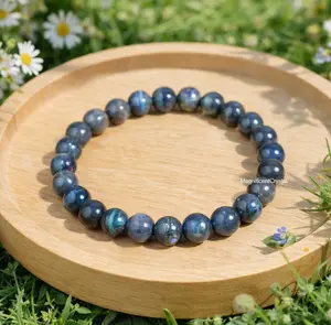 Cat's Eye Labradorite Bracelet Strong Flash Protection Intuition Crystal Jewelry