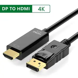 Displayport Dp to HDMI TV Cable, Ultra HD 4K/30hz, Supports 2.0/1.4/1.3/1.2/1.1/1.0, Ideal Choice for Enhanced Viewing Experience, Displayport Video