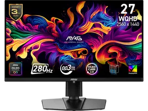 MSI 27" 280 Hz QD-OLED 2560 x 1440 (QHD) Gaming Monitor FreeSync (AMD Adaptive Sync) MAG 271QP MAG 271QP QD-OLED X28
