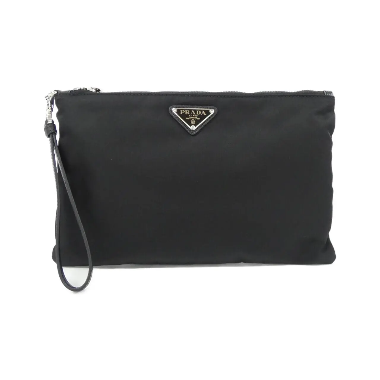 Pre-owned PRADA Nylon Small Leather Goods Tessuto Saffiano pouch