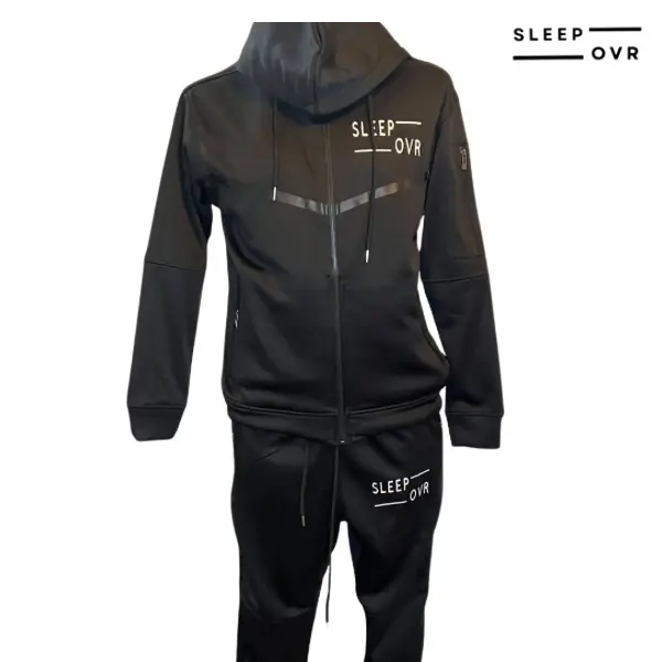 SleepOvr Black Track Suit