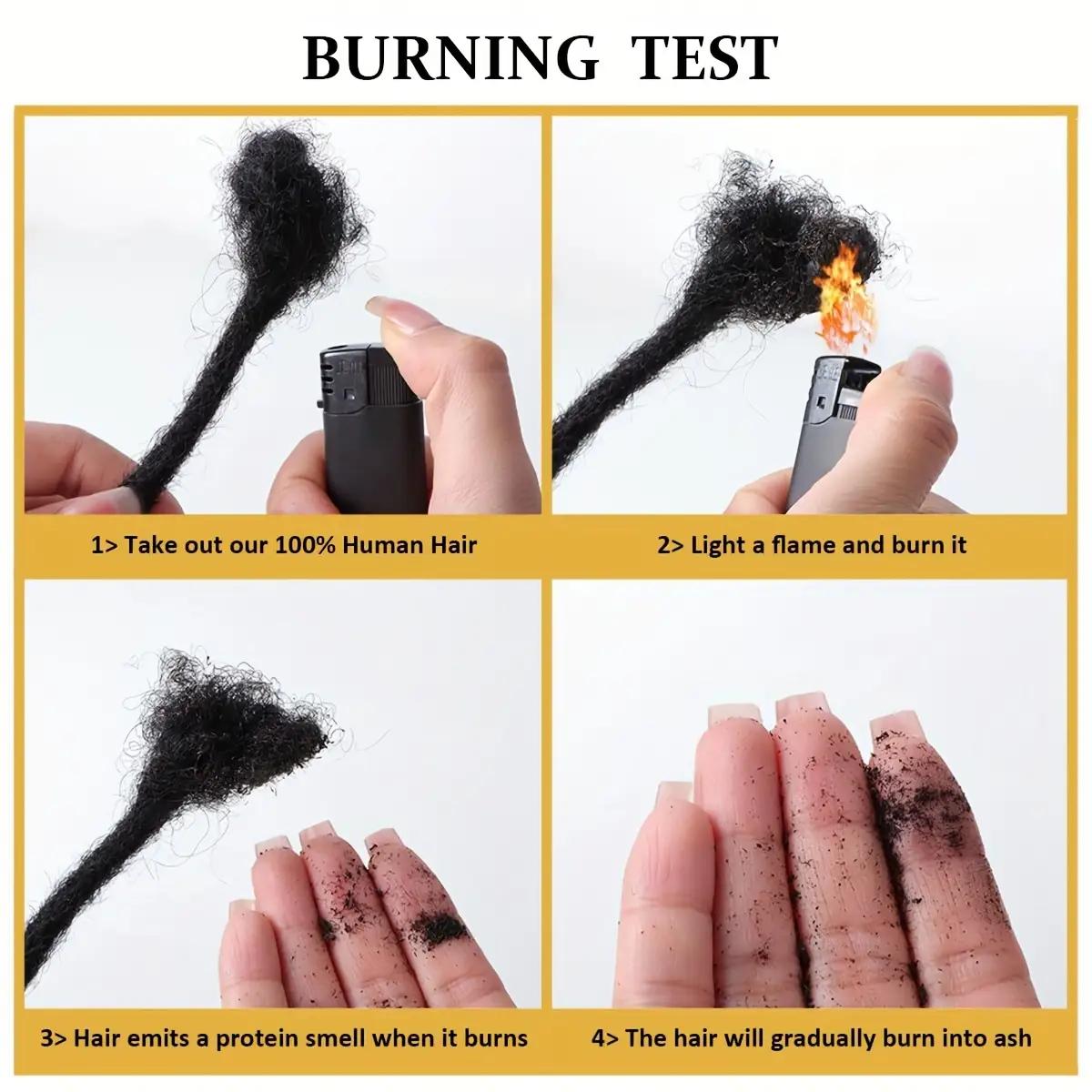 8 Inch Natural Black Dreadlock Extensions with Curly Ends | 20 Strands Fully Handmade Permanent Locs for Women, Soft Dread Texture Hair Extensions