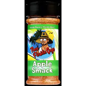 Those Florida Guys Apple Smack BBQ Rub | Apple Chipotle | Fruit Rub | Great on Brisket, Steak, Chicken, Veggies, Seafood, Ribs & Pork | Seasoning & Spice Dry Rub For Smoking & Grilling | 8.5 oz Shaker Bottle | Gluten-Free, Low-Sodium, MSG-Free, Dairy-Free