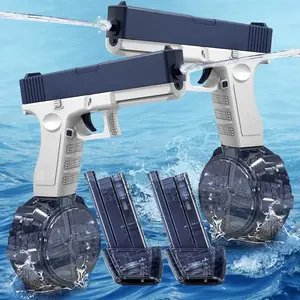 Adult and Kids Super Strong Electric Water Gun, 434cc and 58cc Large Capacity, 32 Feet Range for Pool Parties & Outdoor Fun