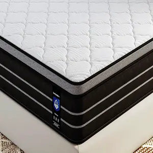Spring mattress - memory gel sponge, medium firmness, lumbar support, edge reinforcement, luxurious and comfortable, 12inch/14inch available Gel Memory Foam Mattress Topper Full Hybrid Pocket Coil