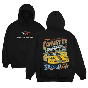 Corvette Chevrolet Racing Hoodie Sweatshirt, Super Car Hoodies, Auto Enthusiast Gift, Trendy Car Lover Merch