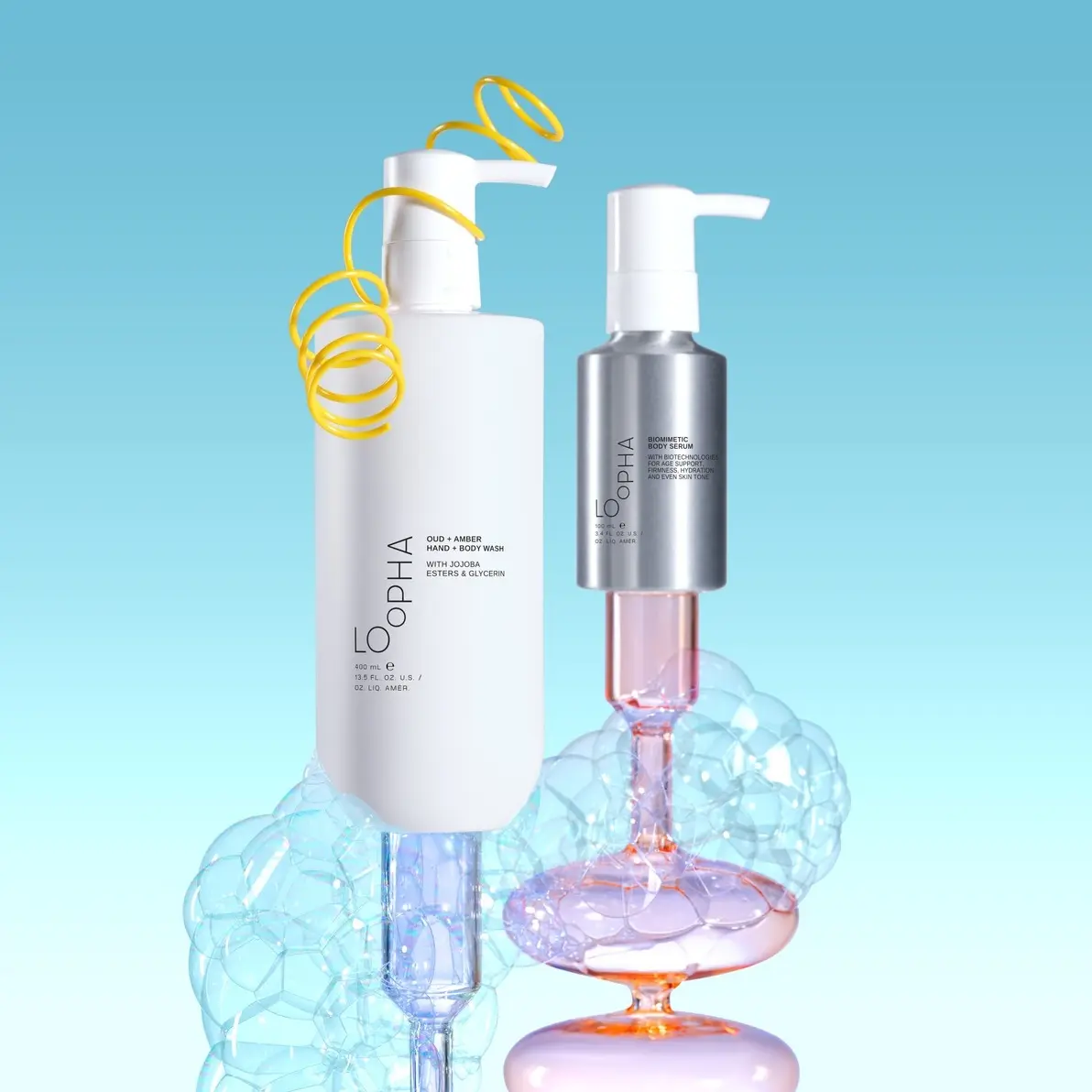 Loopha Hydrating Hand & Body wash + Firming Body Serum Duo