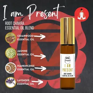 SOUL Manifesta I am Present Root Chakra Essential Oil Blend Therapy Essential Oil for Mindfulness and Well-being Wellness Aromatherapy Therapeutic spell oil natural focus