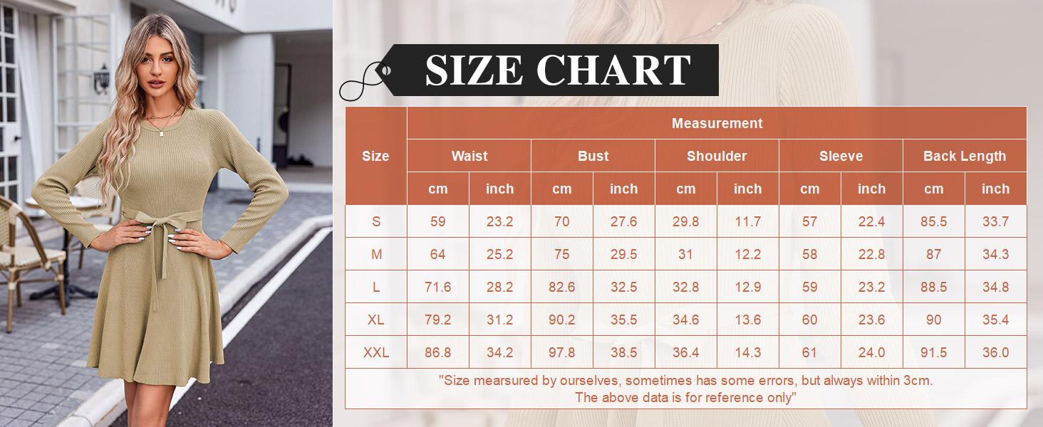 Women's Long Sleeve Dress Crewneck Pullover Sweaters A-Line Casual Swing Dress Bodycon Dress with Belt Thick Suitable for Fall and Winter Women's Long Sleeve Dress Crewneck Pullover Sweaters A-Line Casual Swing Dress Bodycon Dress with Belt Thick Suitable for Fall and Winter
