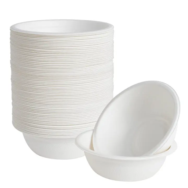Durable Sugarcane Compostable Bowls - BPI Certified, BPA-Free, Ideal for Birthday Parties