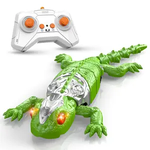 Wall-Climbing RC Gecko: Glow Eyes,360° Spins,Rechargeable,Remote Control,Prank Party Prop Toy,for Kids 6+
