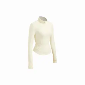 Cider Stand Collar Solid Long Sleeve Active Jacket