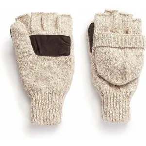 HOT SHOT Men’s The Sentry Wool Fingerless Pop-Top Mittens, Insulated Fingerless Winter Gloves for Hunting, Camping, Hiking