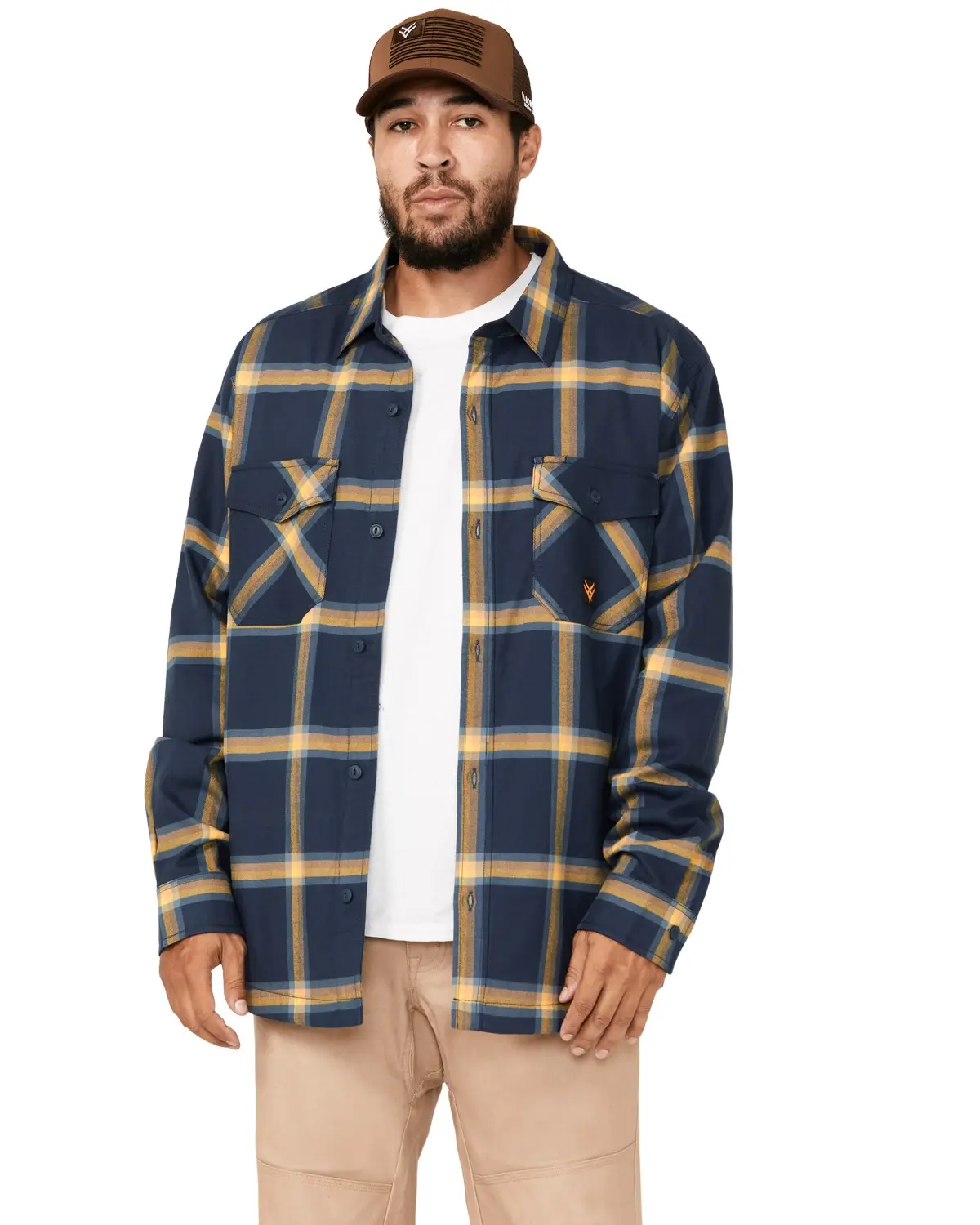 Hawx Men's Men'S Thermal Lined Flannel Work Shirt Jacket - Hxfa23w06-Nvy