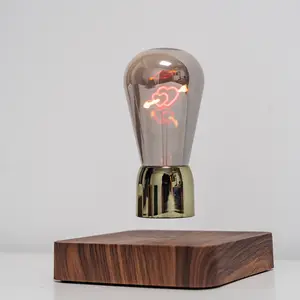 Maglev Floating LED Bulb Lamp With Stable - 360° Rotating LED, Wireless Induction, Home Decor 2025 Christmas Gift Idea Desk Light For Office Home Decor, Innovative Gadget Gift For Tech Lovers Family Friends