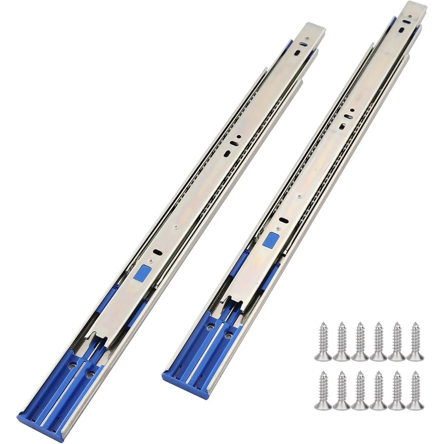 10 Pair of 16 Inch Soft Close Drawer Slides,100 LB Capacity Full Extension Side Mount Drawer Rails
