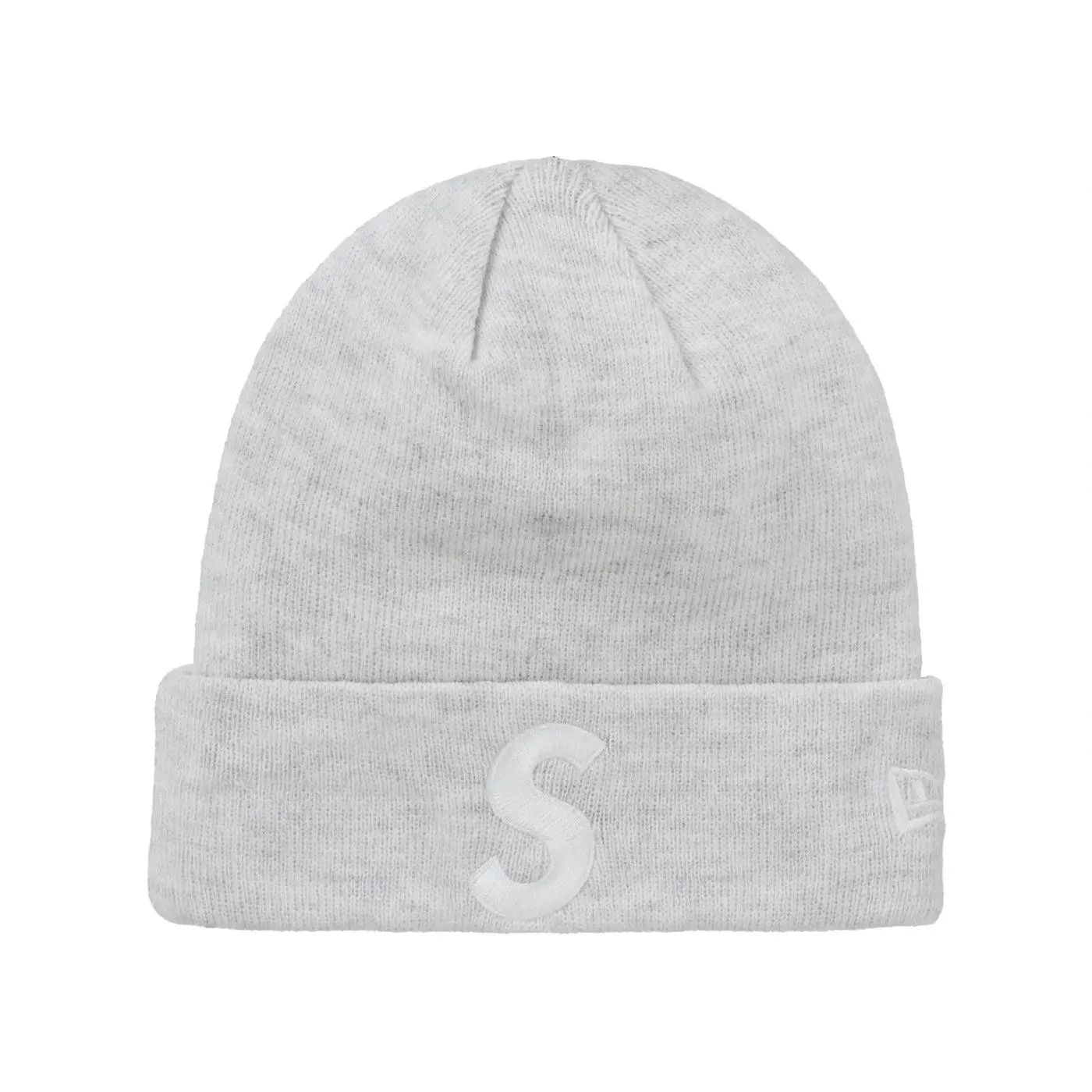 Supreme New Era S Logo Beanie (FW24) Heather Grey